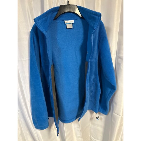 Columbia Sportswear Mens Blue Fleece Jacket M Full Zip Polyester - Picture 4 of 6